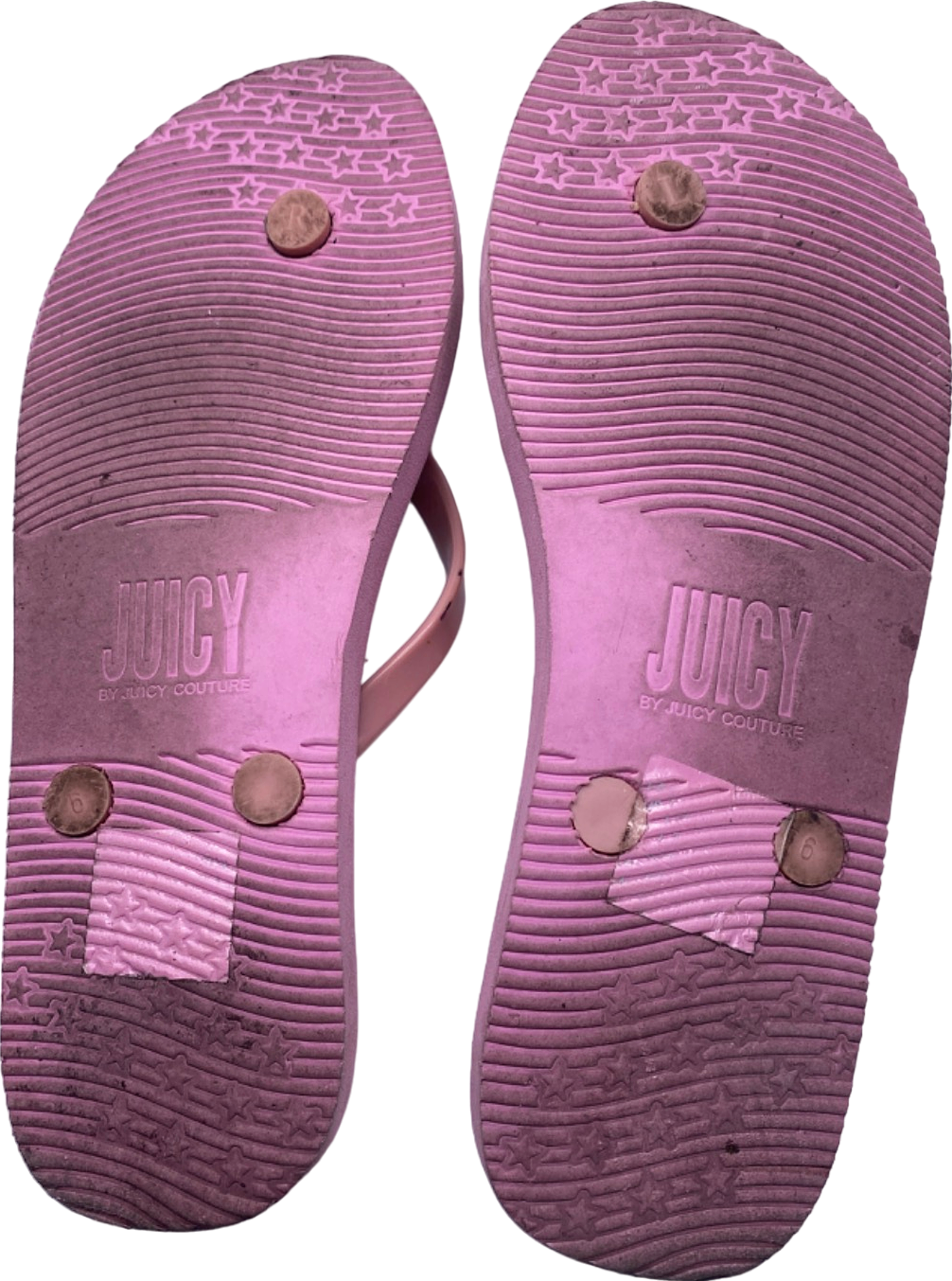 Juicy Couture Pink Camo Flip Flops UK Size 6