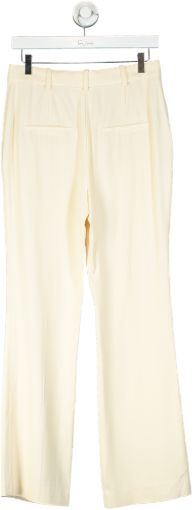 Victoria Beckham x Mango Beige Flared Trousers UK 8