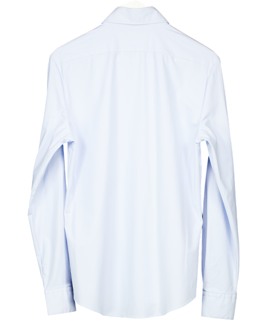 REISS Regular Fit Travel Shirt In Soft Blue UK S