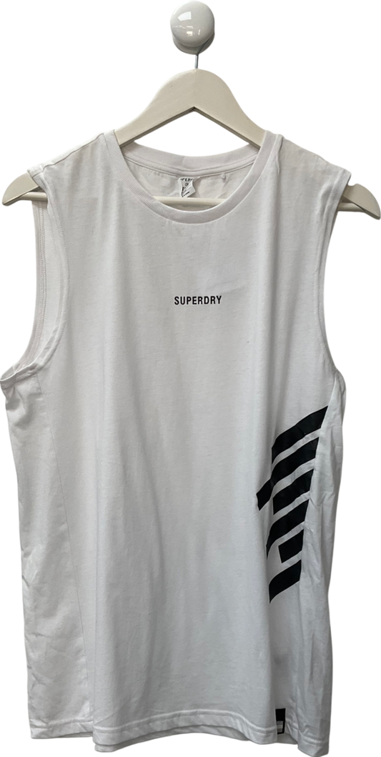 Superdry White Tank Top UK L