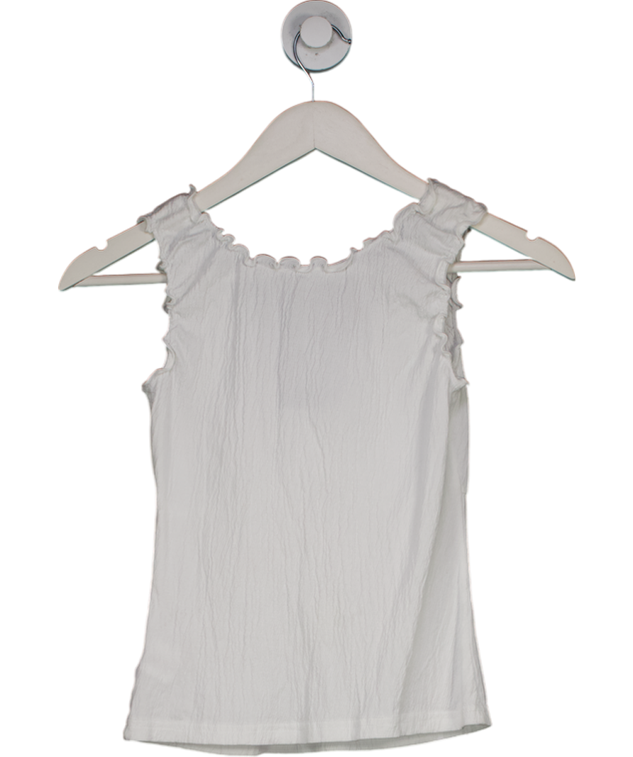 Brandy Melville White Textured Sleeveless Top One Size