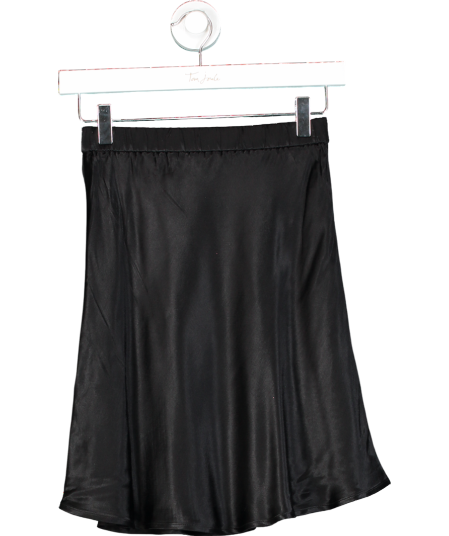 Sinead Keary Black "the Orla" - Satin Mini Skirt UK XS