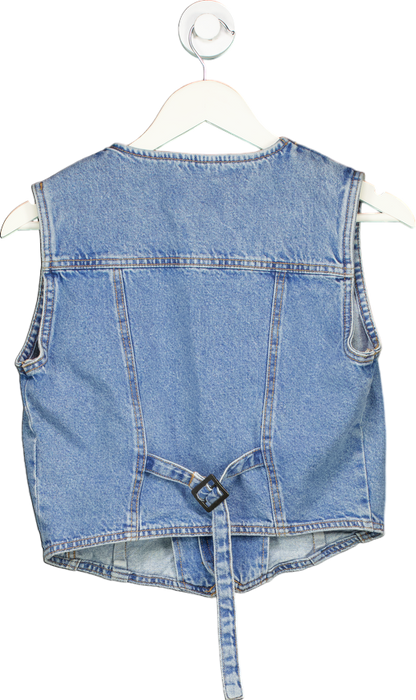 Waven Blue Mina Denim Waistcoat UK S