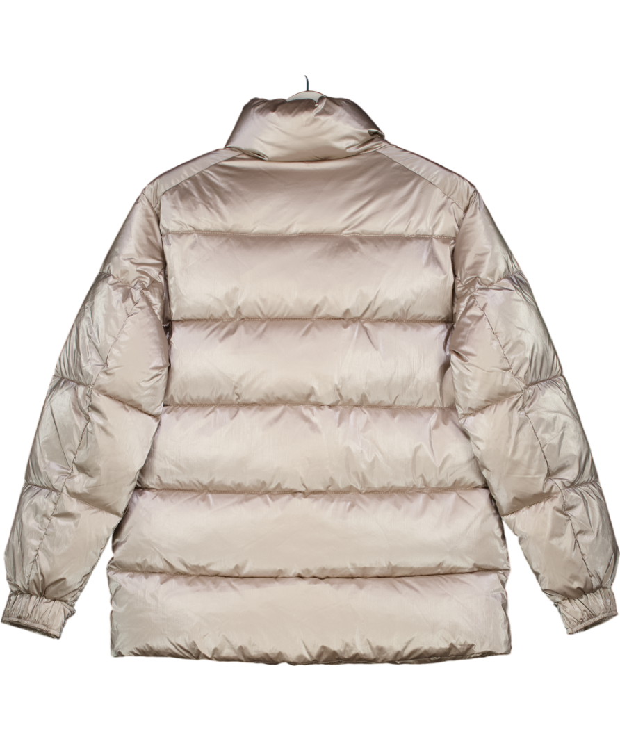MANGO Champagne Water-repellent Puffer Coat UK S