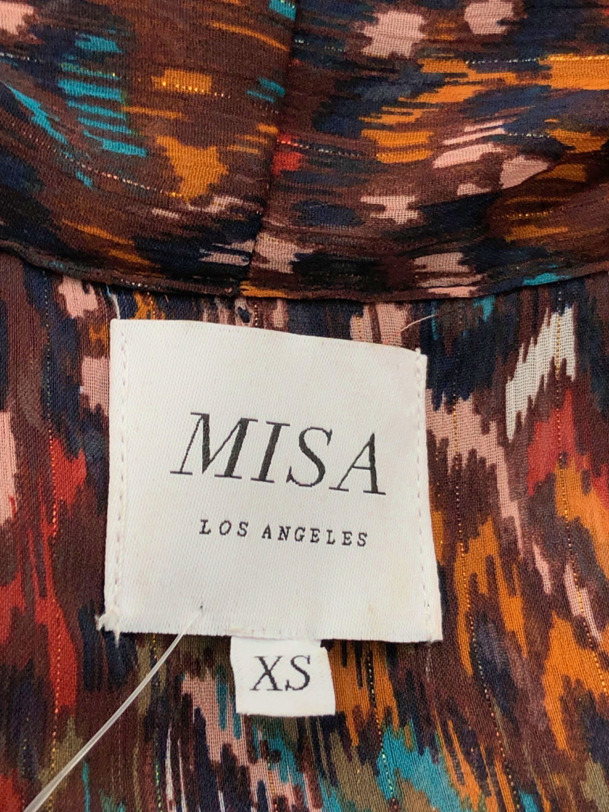 MISA Los Angeles Multi-Colour Printed Blouse UK XS