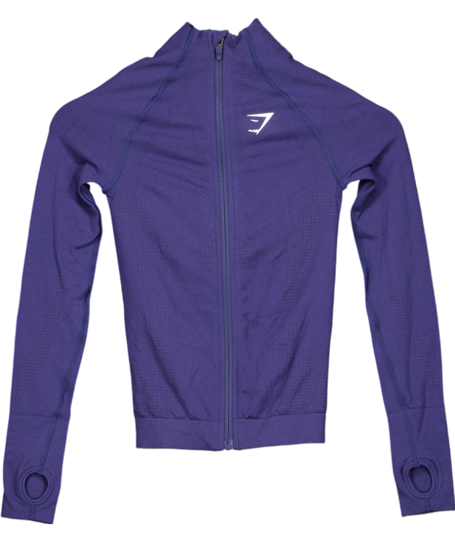 gymshark Blue Vital Seamless Tight Tracktop UK XS