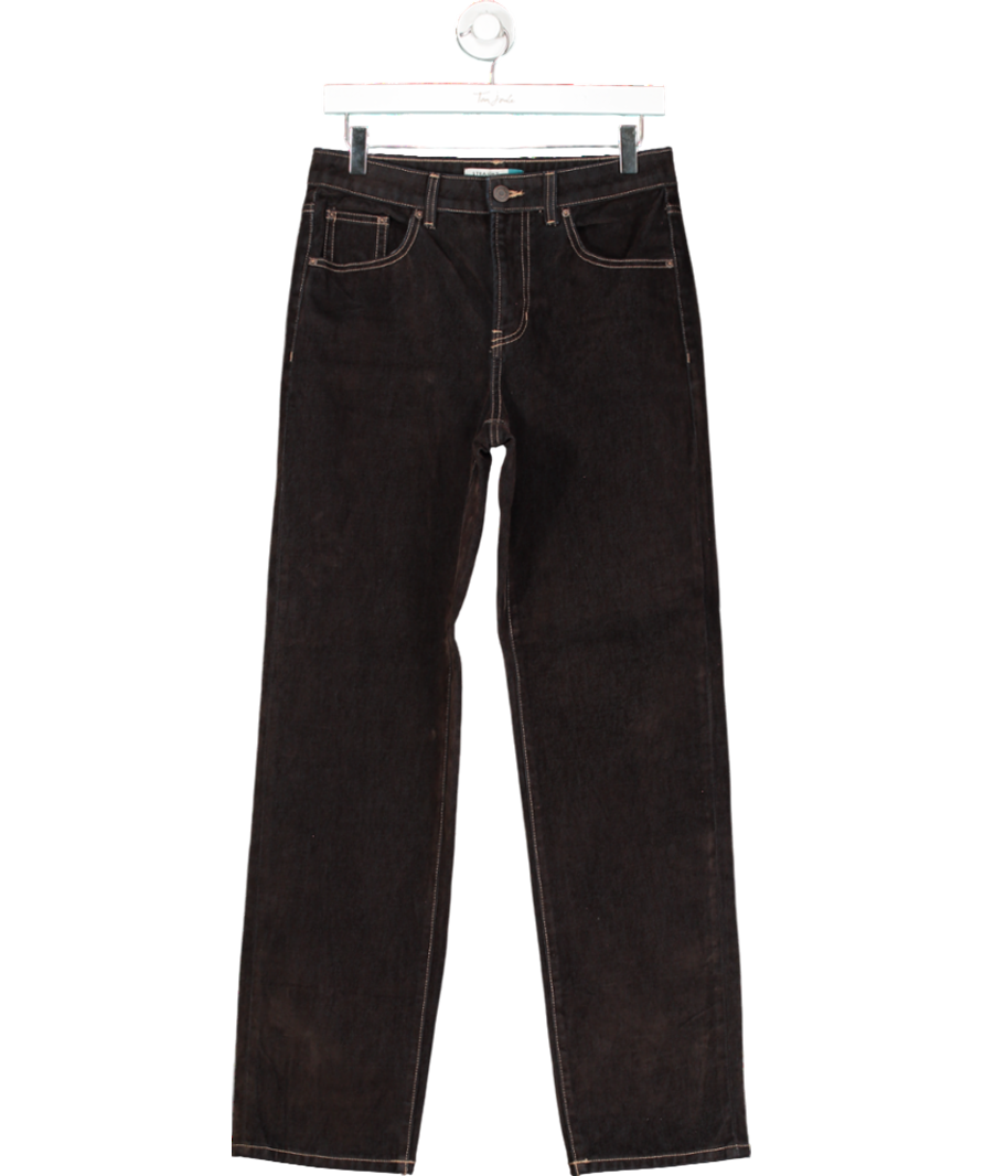 Next Brown Velvet Flocked Jeans UK 8