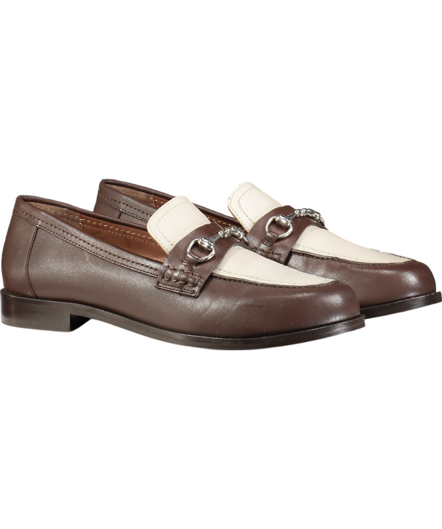 Radley London Brown Burlington Row Leather Two-tone Loafers UK 8 EU 41 👠