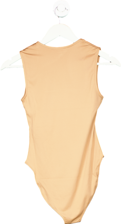 New Look Beige Slinky Square Bodysuit UK 6