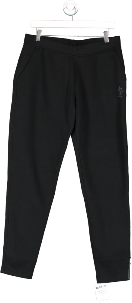 GYM KING Black Pro Logo Fleece Jogger UK XL