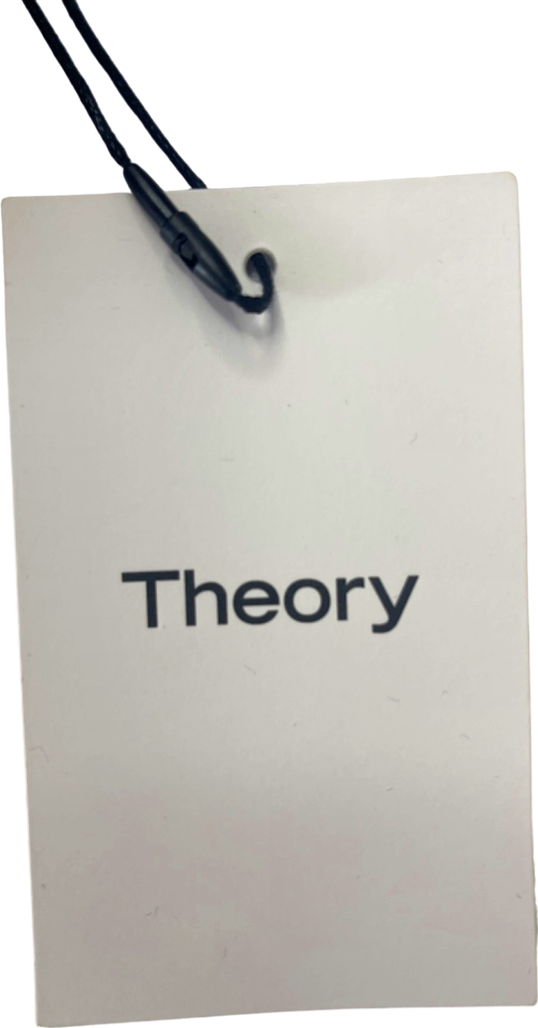 Theory Black Asymmetrical Off-Shoulder Drape Velvet 2 Dress UK 8