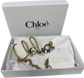 CHLOE Gold Iconic Logo Chain Belt One Size