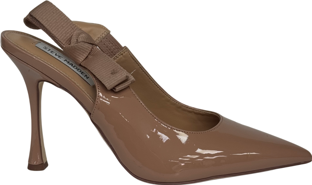 STEVE MADDEN Nude Brylie Pump Blush Patent Heels UK 6 EU 39 👠