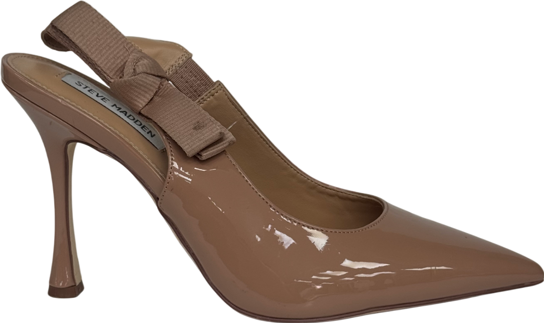 STEVE MADDEN Nude Brylie Pump Blush Patent Heels UK 6 EU 39 👠