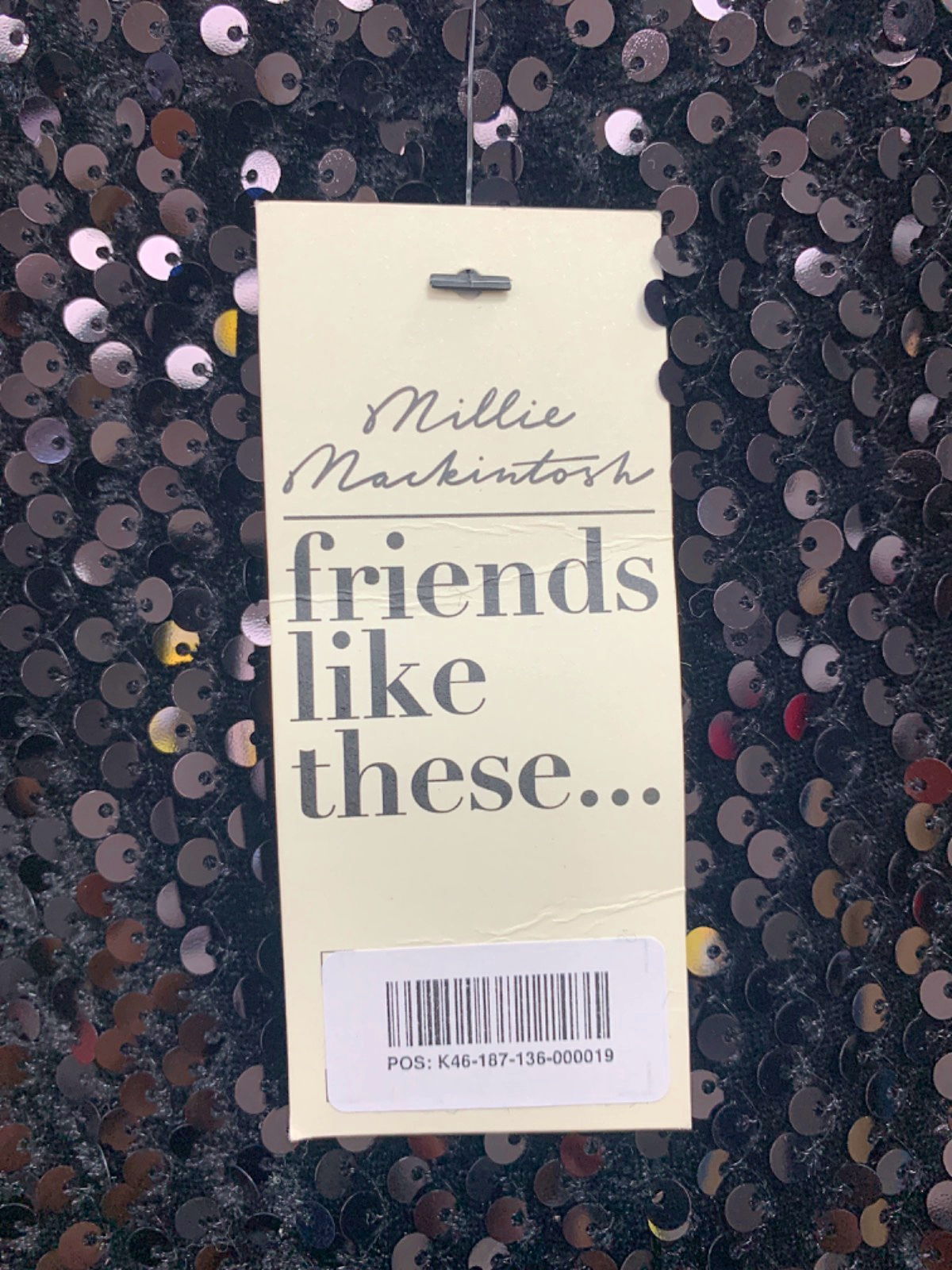 Friends Like These Millie Mackintosh Black Sequin Trouser UK 8