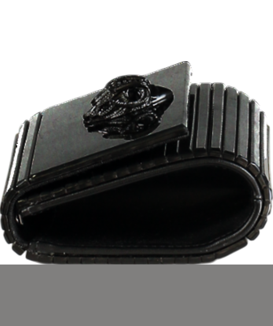 Kurt Geiger Black Drench Party Eagle Clutch Bag