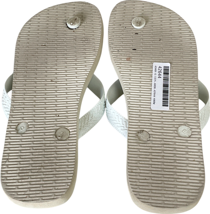 Havaianas White Top Flip Flops UK 3 EU 36 👠