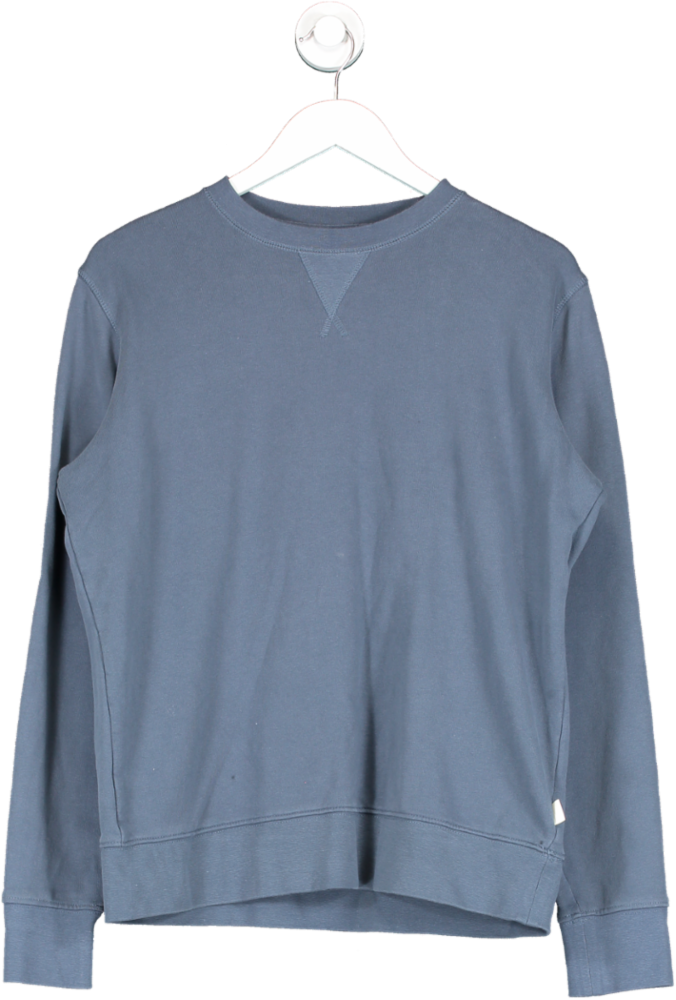 M&S Blue 100% Cotton Sweater UK M