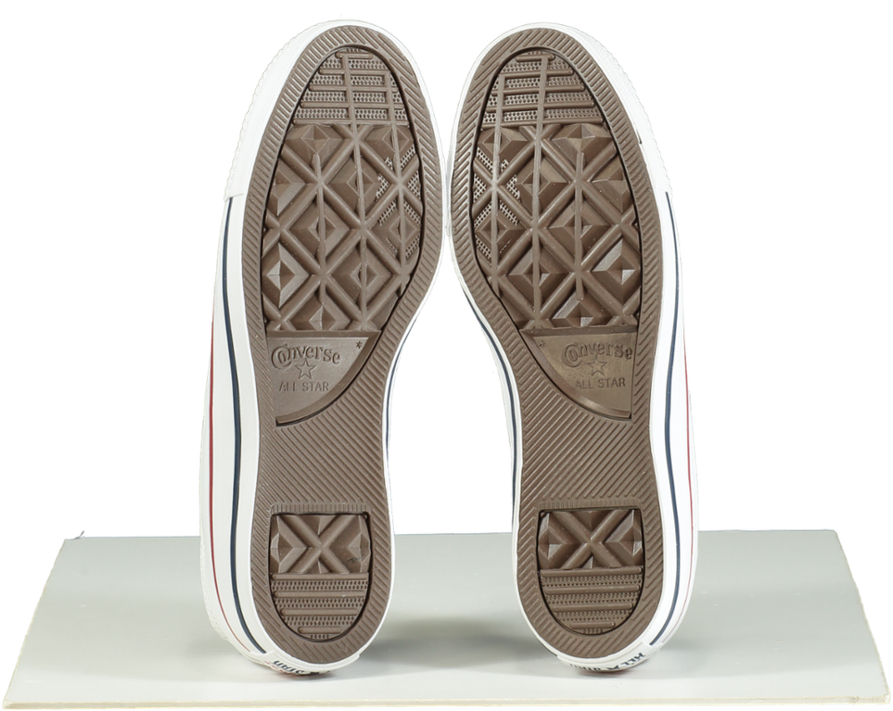 Converse White Chuck Taylor All Star Ox All Leather Trainers UK 5