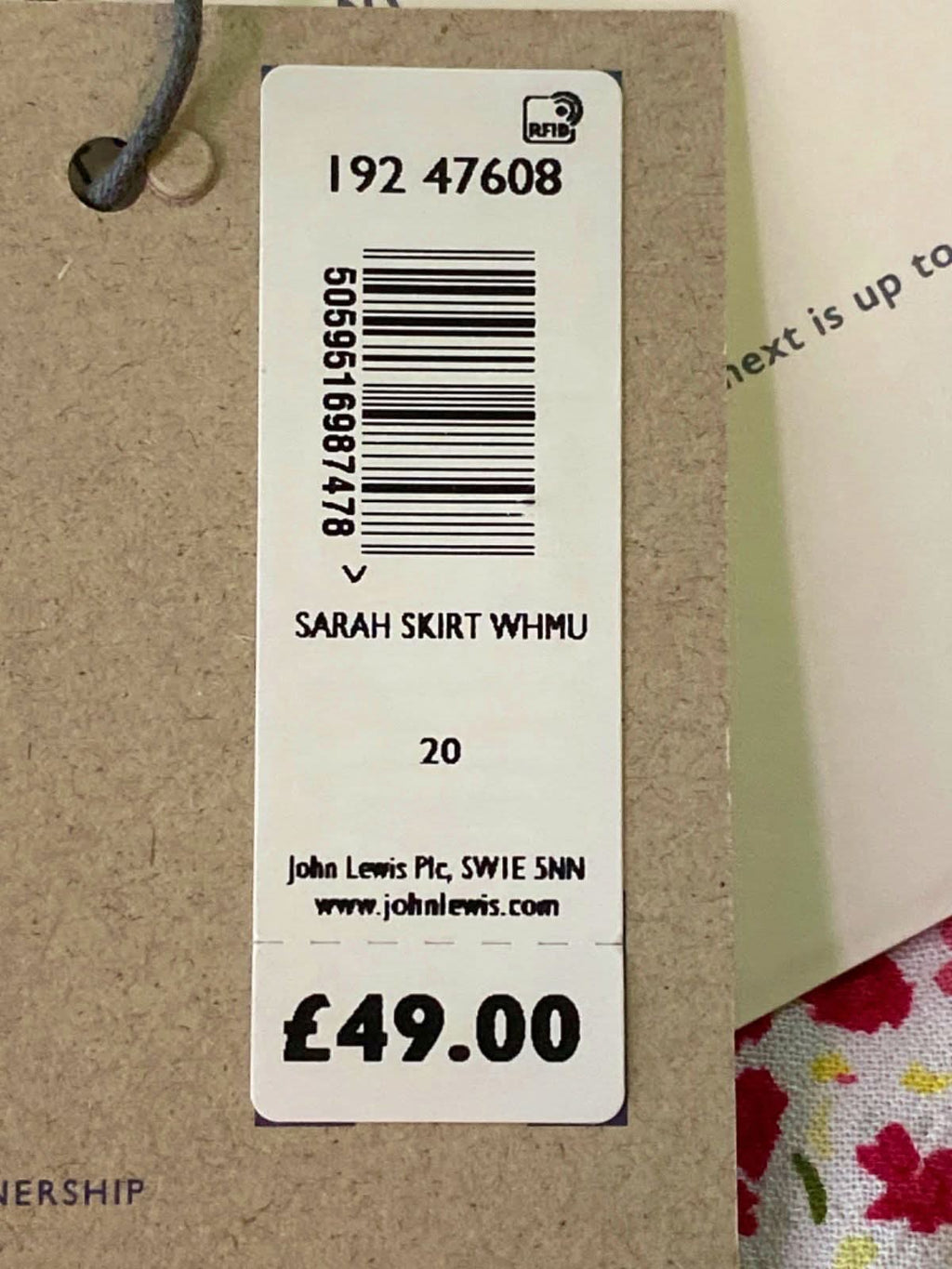 AND/OR Multicoloured Sarah Skirt UK 20