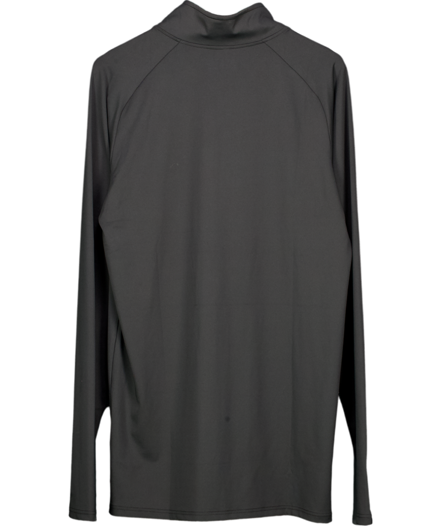 2Tall Black Tall Long Sleeve Quarter Zip Training Top UK L