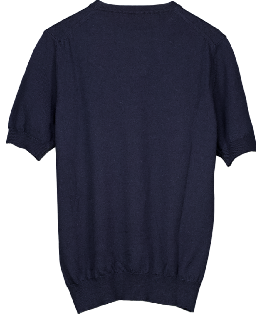 Aurelien Blue Cashwool T-shirt UK M