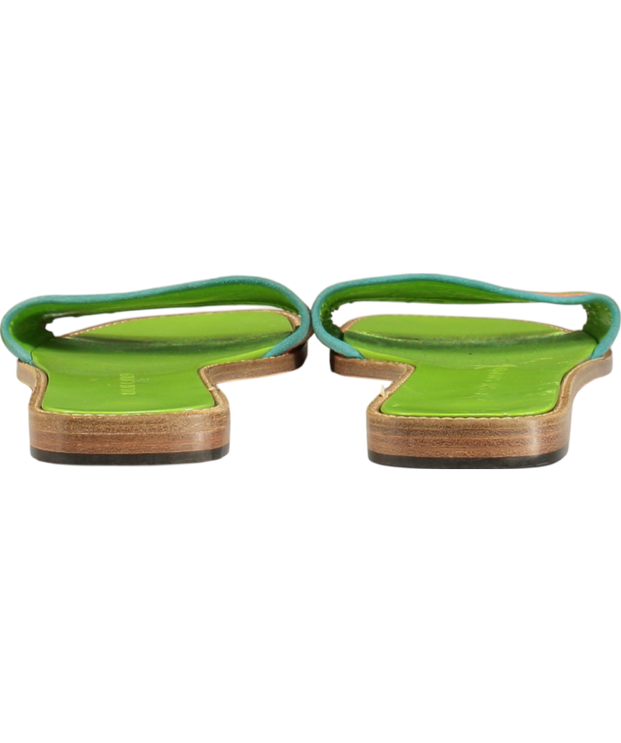 Ralph Lauren Multicoloured Suede Stripe Sandals UK 7.5 EU 40.5 👠