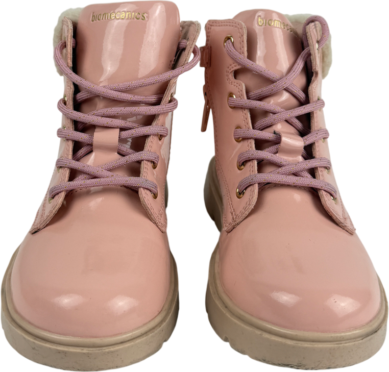 Biomecanics Ingrid 241211c Pink Patent Girls Boots UK 8.5 EU 26 👼