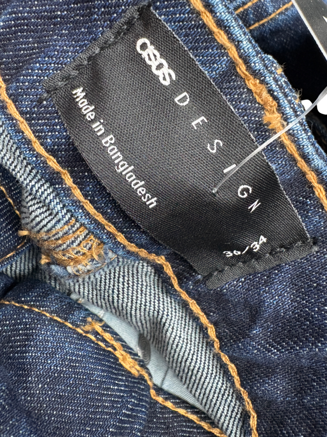 ASOS Blue Wide Leg Jeans W36