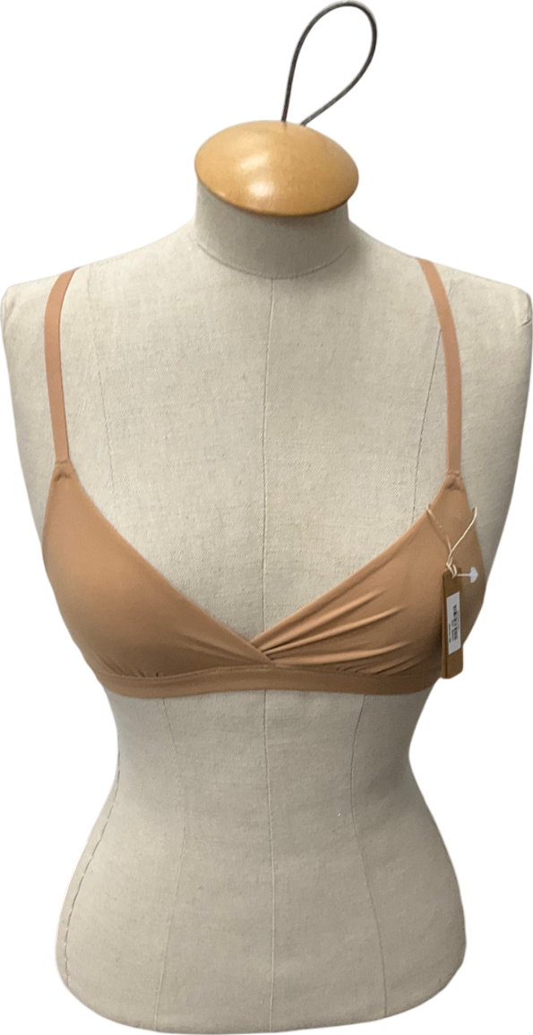SKIMS Brown Fits Everybody Triangle Bralette - Ochre UK XXS
