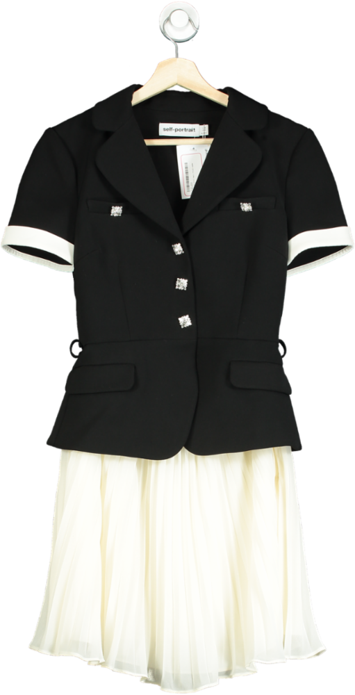 Self-Portrait Black Mini Dress UK 8