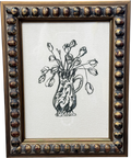 Artfully Walls Tulips In Vase Framed Print By Jackie Clark Mancuso