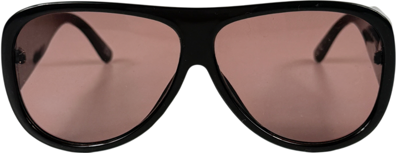 ASOS Brown Oversized Aviator Sunglasses One Size