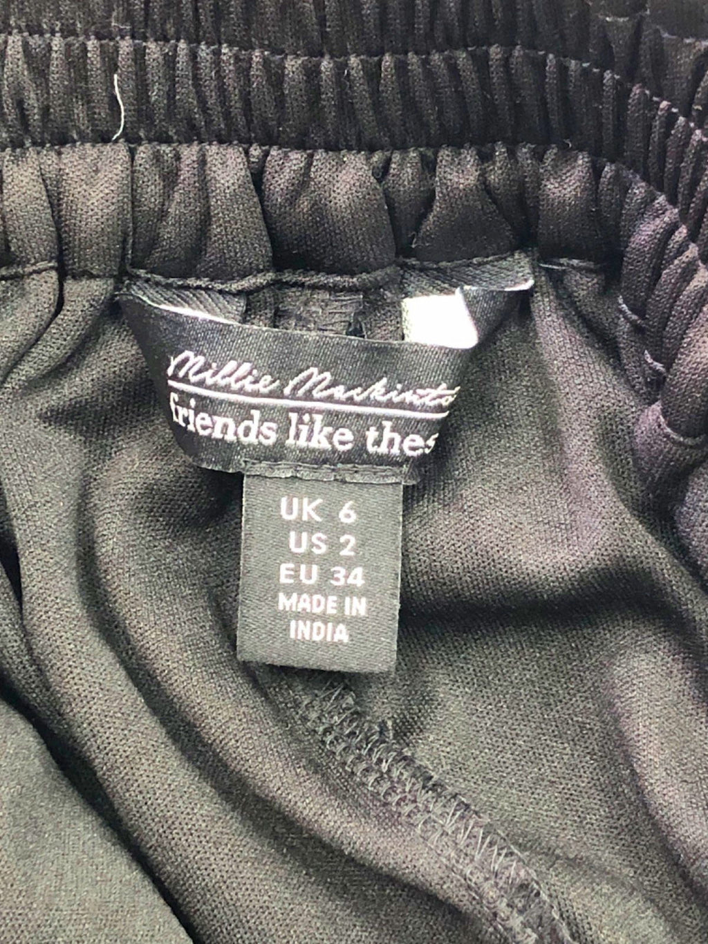 Friends Like These Millie Mackintosh Black Patterned Blouse and Skirt Set UK 6