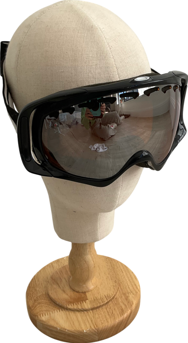 Oakley Black 02-850j Unisex Adult Crowbar Polarized Rectangular Plutonite Snow Goggles One Size