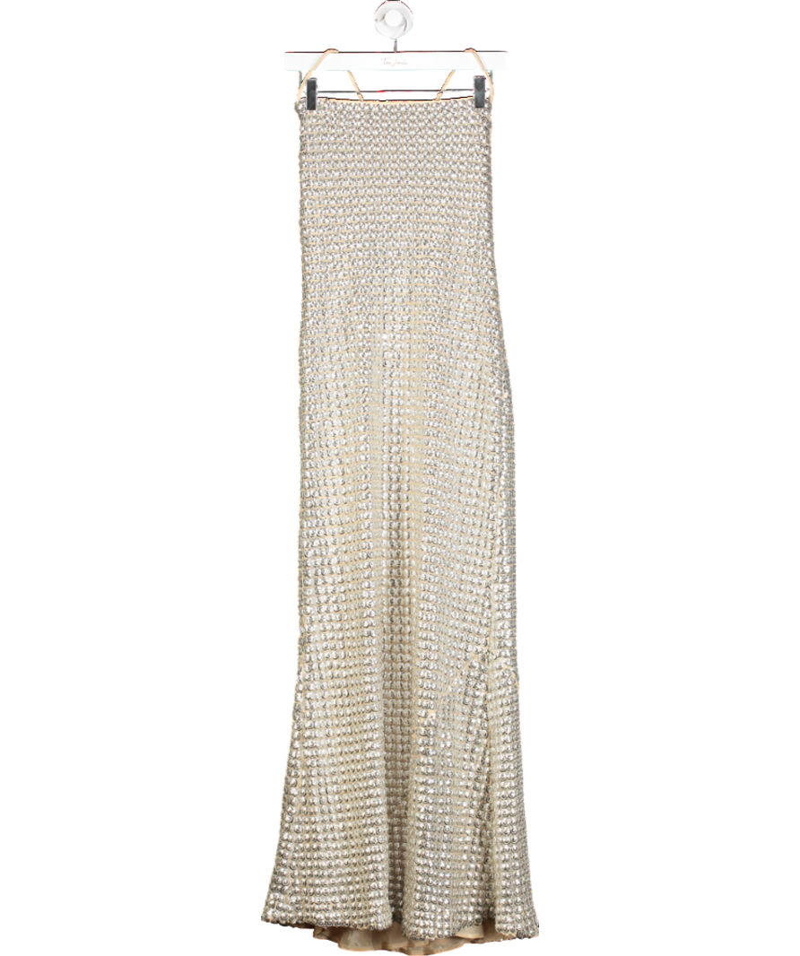 Rhode Metallic Jemima Maxi Dress UK 8