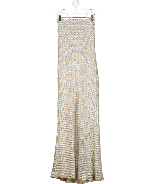 Rhode Metallic Jemima Maxi Dress UK 8