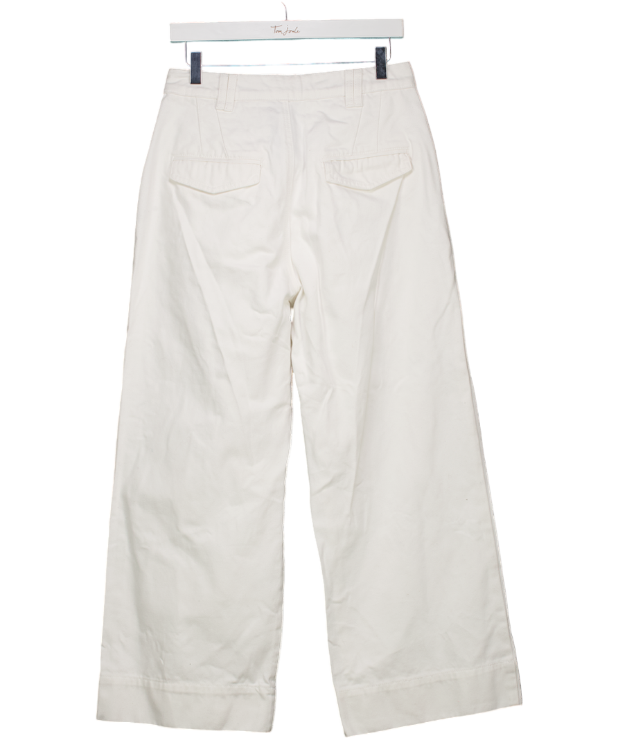 Meshki White Kaitlyn Cropped Wide Leg Jeans W29