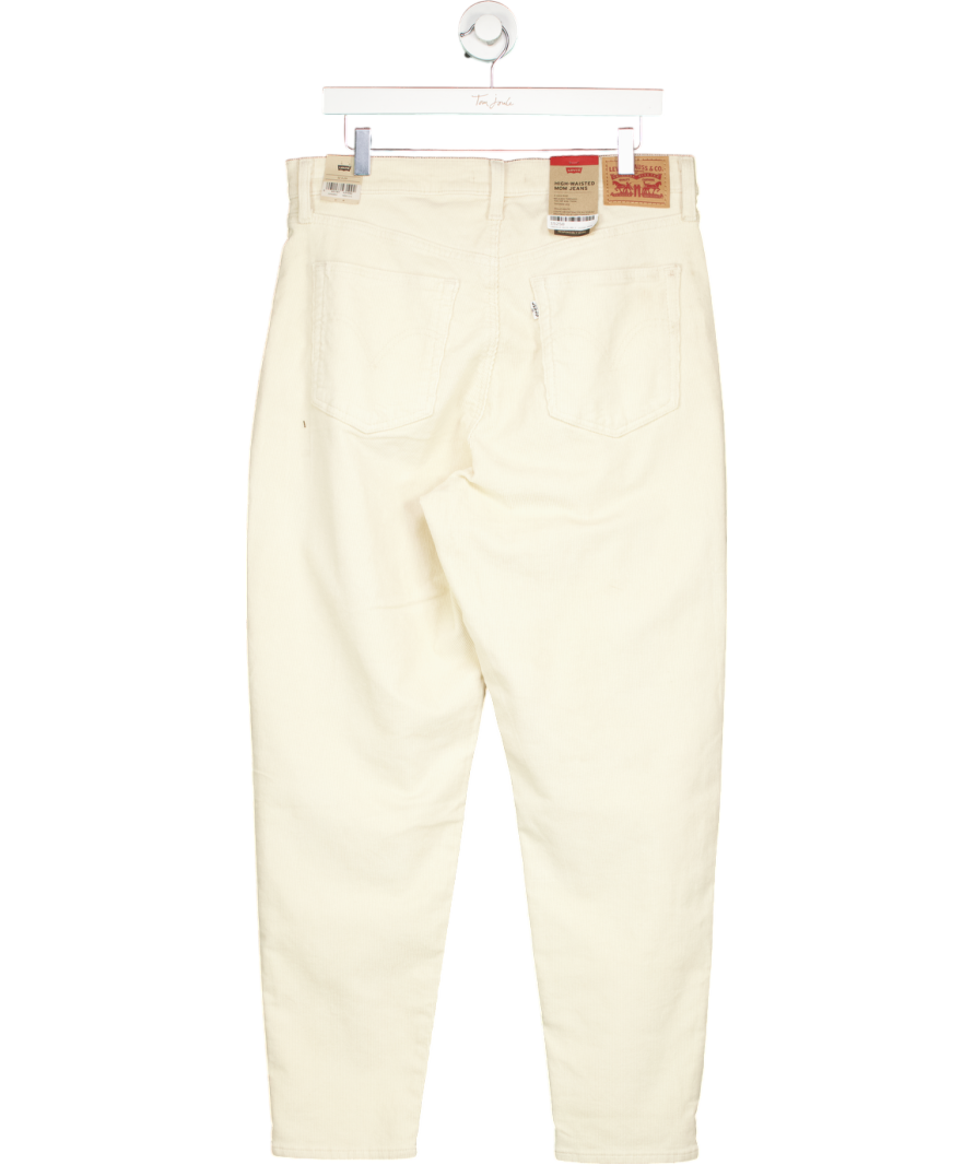 levis Cream High Waisted Mom Jeans W32