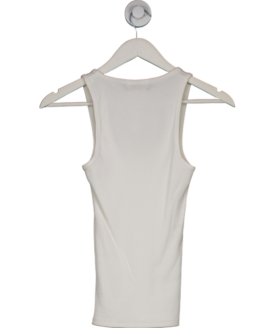 DISSH White Ribbed Knit Tank Top UK XS