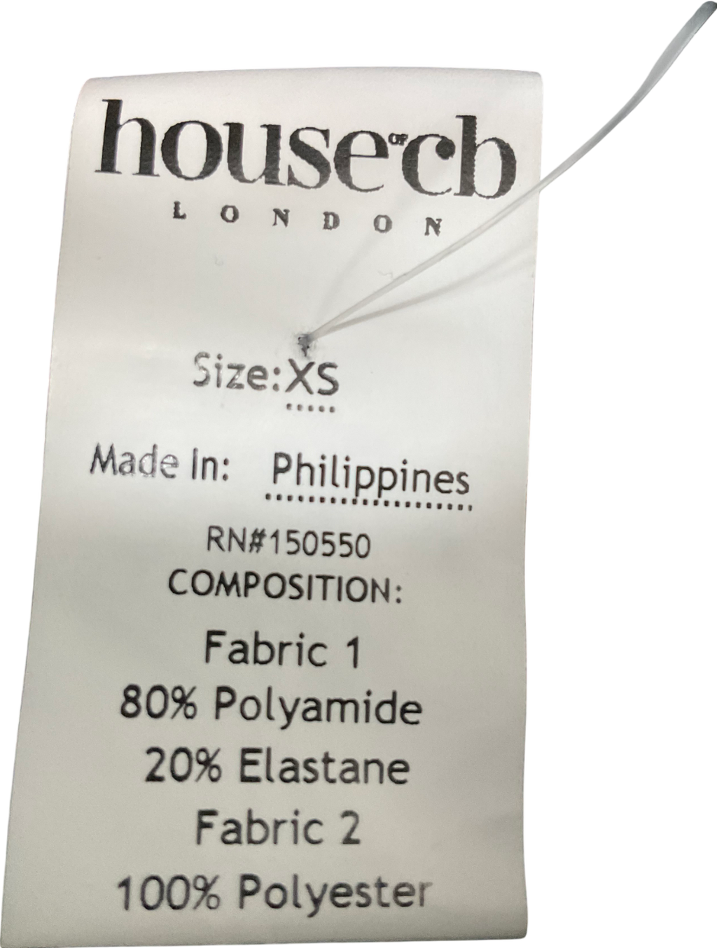 House of CB Black Mesh Layered Top UK XS