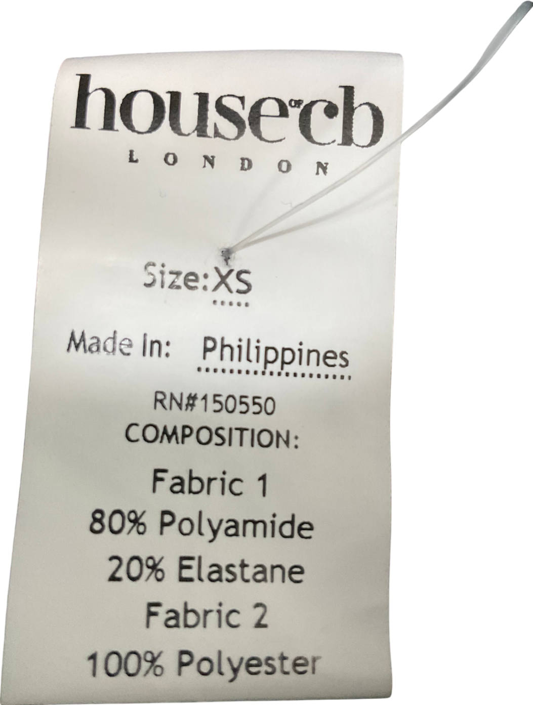 House of CB Black Mesh Layered Top UK XS