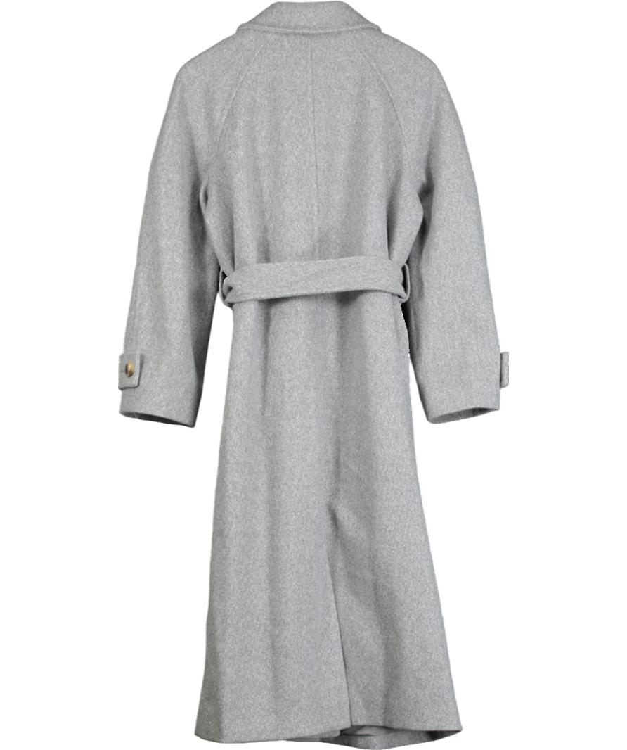 TU Grey Wool Look Belted Coat UK 10