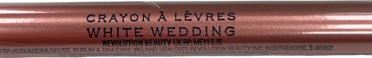 Revolution Beauty Lip Liner White Wedding 1g