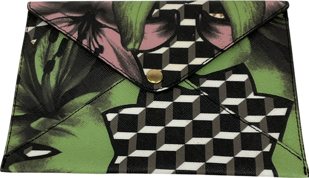 Pierre Hardy Green Envelope Clutch
