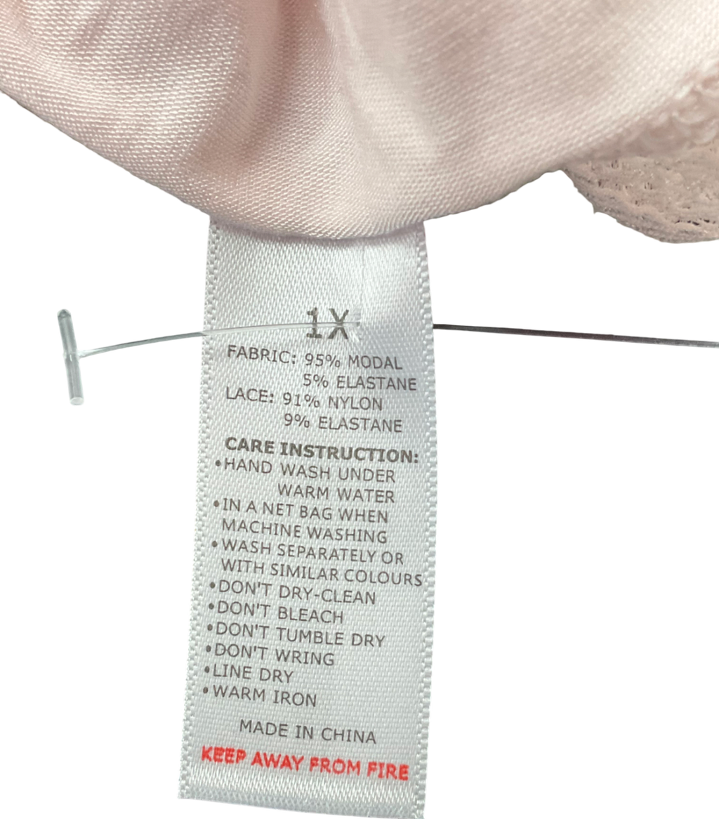 Stripe & Stare Pink High Rise Knicker UK 14