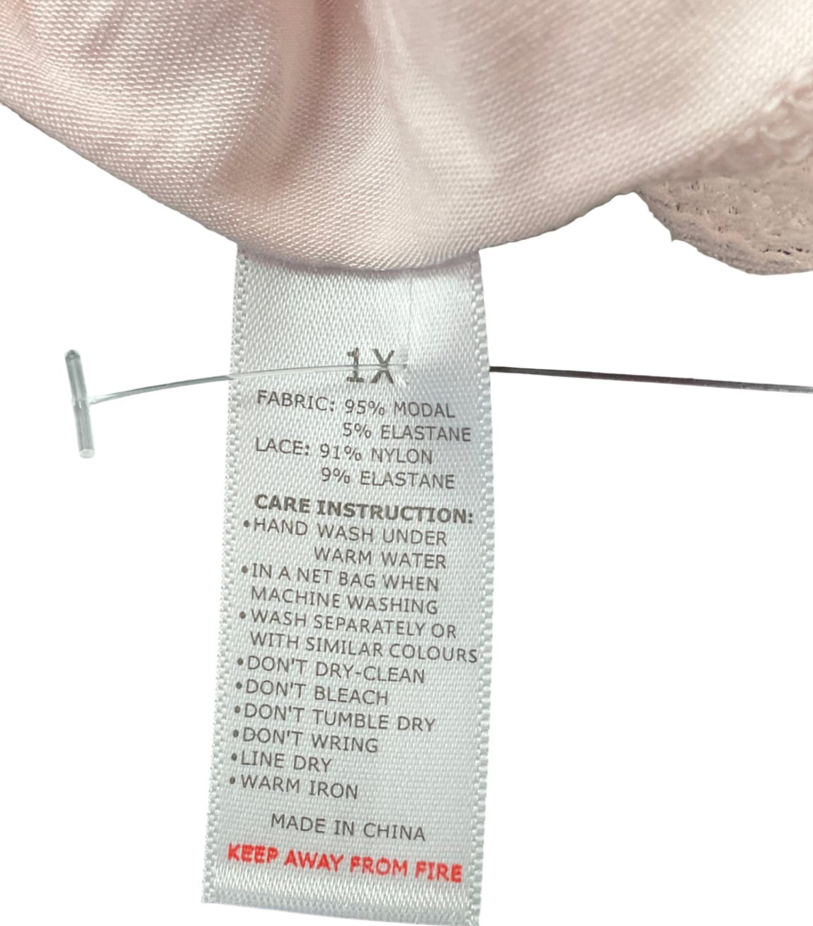 Stripe & Stare Pink High Rise Knicker UK 14