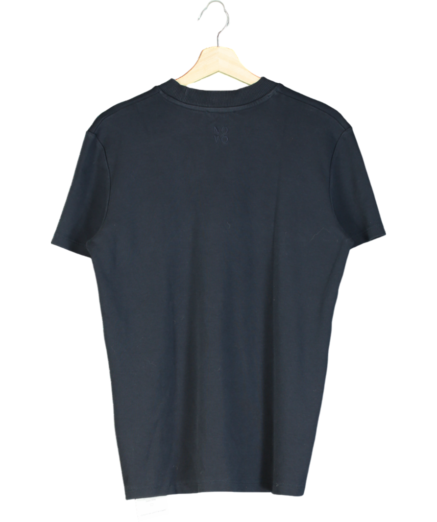 novo Blue Navy - Heavyweight Organic Cotton T-shirt UK 6
