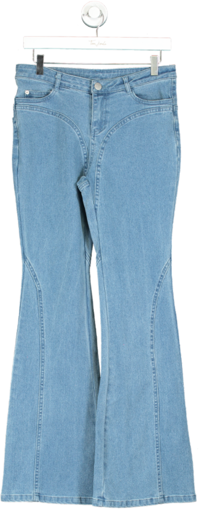 Oh Polly Blue Flared Jeans UK 8
