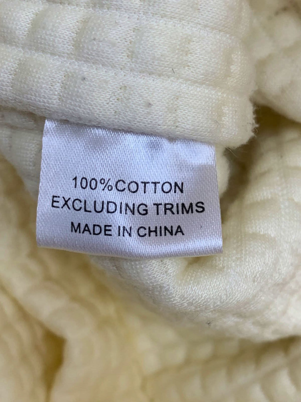 My Mum Made It Cream Quilted Jacket S